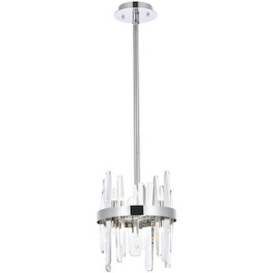Lingfield Ground - 6 Light Round Pendant In Modern Style-12 Inches Tall and 10 Inches Wide - 1305167