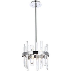 Lingfield Ground - 6 Light Round Pendant In Modern Style-12 Inches Tall and 12 Inches Wide - 1305243