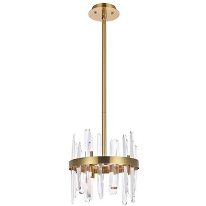 Lingfield Ground - 6 Light Round Pendant In Modern Style-12 Inches Tall and 12 Inches Wide - 1305243