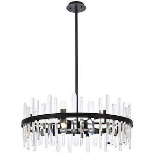 Lingfield Ground - 16 Light Round Chandelier In Modern Style-12 Inches Tall and 32 Inches Wide - 1305232