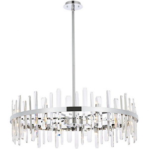 Lingfield Ground - 16 Light Round Chandelier In Modern Style-12 Inches Tall and 36 Inches Wide - 1305462