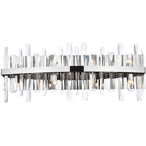 Lingfield Ground - 8 Light Bath Vanity In Modern Style-12 Inches Tall and 5 Inches Wide - 1305182