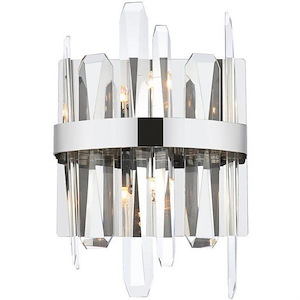 Lingfield Ground - 2 Light Bath Vanity In Modern Style-12 Inches Tall and 4 Inches Wide - 1305249