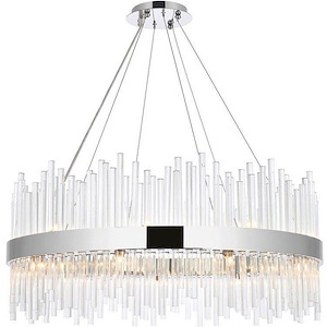 Romney Glade - 20 Light Round Chandelier In Modern Style-14 Inches Tall and 36 Inches Wide - 1305311