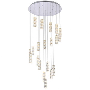Dunbar Trees - 150W 20 LED Chandelier In Modern Style-9 Inches Tall and 38 Inches Wide - 1305256