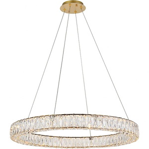 Collins Ride - 45W  LED Chandelier In Contemporary Style-3 Inches Tall and 31.5 Inches Wide - 1305390