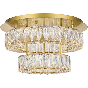 Collins Ride - 36W  LED Flush Mount In Contemporary Style-10 Inches Tall and 17.7 Inches Wide - 1305584