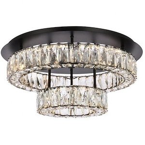 Collins Ride - 36W 2 LED Flush Mount In Modern Style-10 Inches Tall and 22 Inches Wide - 1305251