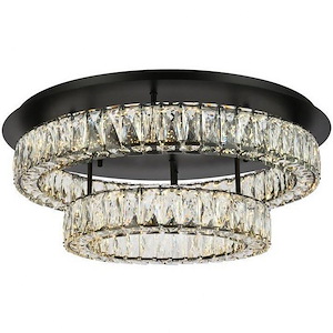 Collins Ride - 54W 2 LED Flush Mount In Modern Style-10 Inches Tall and 26 Inches Wide - 1305392