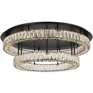 Collins Ride - 76W 2 LED Flush Mount In Modern Style-10 Inches Tall and 33 Inches Wide - 1305407