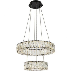 Collins Ride - 36W 2 LED Pendant In Modern Style-12 Inches Tall and 18 Inches Wide - 1305408