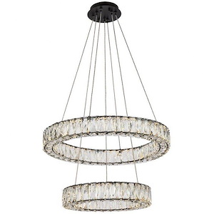 Collins Ride - 2 LED Pendant In Modern Style-12 Inches Tall and 24 Inches Wide - 1305585
