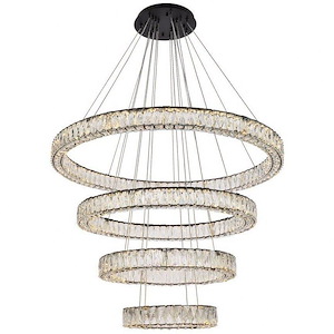 Collins Ride - 4 LED Chandelier In Modern Style-24 Inches Tall and 41 Inches Wide - 1305399