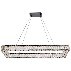 Collins Ride - 1 LED Rectangular Pendant In Modern Style-3 Inches Tall and 18 Inches Wide - 1305473