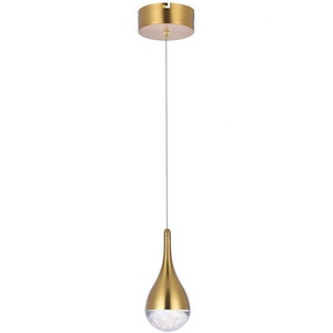 Copper Beech Covert - 5W 1 LED Pendant In Modern Style-9 Inches Tall and 5 Inches Wide - 1305482