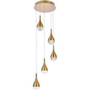 Copper Beech Covert - 25W 5 LED Pendant In Modern Style-9 Inches Tall and 14.5 Inches Wide - 1305358