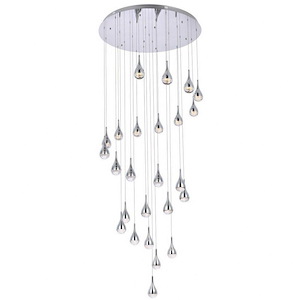 Copper Beech Covert - 125W 25 LED Chandelier In Modern Style-9 Inches Tall and 42 Inches Wide - 1305323