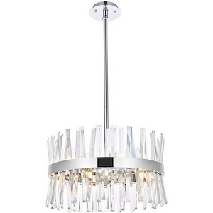 Drayton Mill - 10 Light Round Pendant In Modern Style-12 Inches Tall and 20 Inches Wide - 1305284