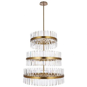 Drayton Mill - 46 Light 3-Tier Chandelier In Modern Style-110.5 Inches Tall and 36 Inches Wide - 1305307