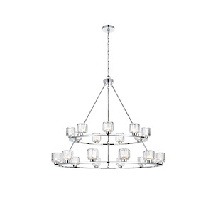 Chalk Leaze - 21 Light Chandelier-40 Inch Tall and 48 Inch Wide - 1382238