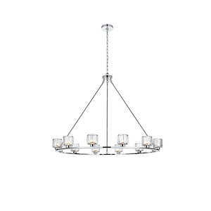 Chalk Leaze - 12 Light Chandelier-36.5 Inch Tall and 48 Inch Wide - 1382236