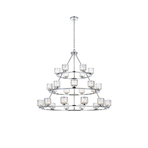Chalk Leaze - 27 Light Chandelier-40 Inch Tall and 48 Inch Wide - 1382239
