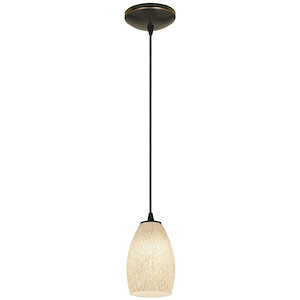Dufour Path 1 Light Mini Glass Pendant with Cord - 1416487