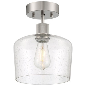 Risir Avenue 9W 1 LED 11.75 Inch Length Semi Flush Mount - 1416089