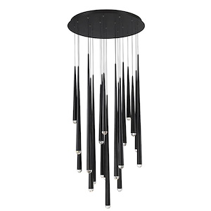 Brendon Meadow-158W 21 LED Round Chandelier in Modern Style-26 Inches Wide by 37 Inches High - 1387188