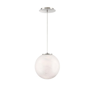 Attlee Wood - 7W 1 LED Pendant In Contemporary Style-10 Inches Tall and 9 Inches Wide - 1387385