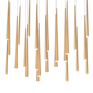 Brendon Meadow-173W 23 LED Linear Chandelier in Modern Style-12 Inches Wide by 28 Inches High - 1387179