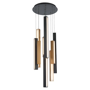 Forth Croft-50W 9 LED Round Pendant in Mid-Century Modern Style-17 Inches Wide by 48.5 Inches High - 1387324