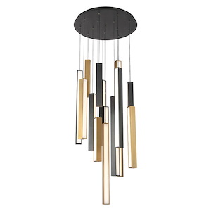 Forth Croft-80W 15 LED Round Pendant in Mid-Century Modern Style-23 Inches Wide by 65.5 Inches High - 1387326