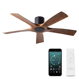Badger Vale-5-Blade Flush Mount Ceiling Fan with Remote Control in Transitional Style-10 Inches High - 1387402