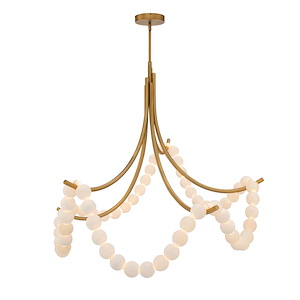 Burghley Rise - 40.9W 1 LED Semi-Flush Mount-45.3 Inches Tall and 46 Inches Wide - 1386585