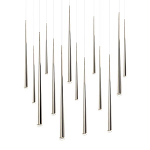 Brendon Meadow - 98W 14 LED Pendant-37 Inches Tall and 10 Inches Wide - 1386608