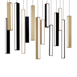 Forth Croft - 120W 14 LED Linear Pendant-26 Inches Tall and 10 Inches Wide - 1387086