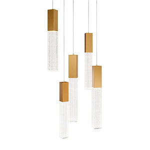 Swallow Lawns - 35W 5 4CCT LED Pendant-16 Inch Tall and 17 Inch Wide - 1386744