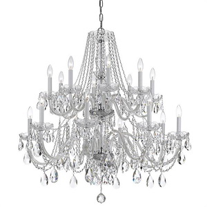 Crystal - Eight Light Chandelier in Classic Style - 37 Inches Wide by 34 Inches High - 1147546