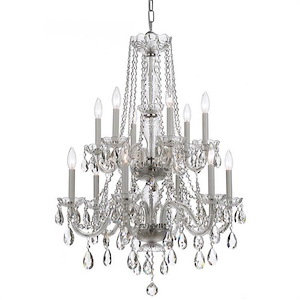 Crystal - Six Light Chandelier in Classic Style - 26 Inches Wide by 32 Inches High - 1147564
