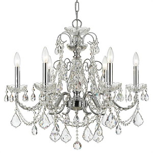 Foxes Mount - 6 Light Chandelier in Minimalist Style - 26 Inches Wide by 24.5 Inches High - 1148690