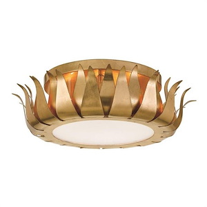 Crosby Lodge - Three Light Flush Mount in Timeless Style - 16 Inches Wide by 5.5 Inches High - 1149438
