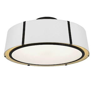 Nicholas Vale - Six Light Flush Mount in Classic Style - 24 Inches Wide by 10.25 Inches High - 1147517