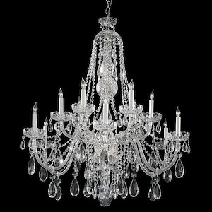 Crystal - 12 Light Chandelier in Classic Style - 42 Inches Wide by 46 Inches High - 1146197