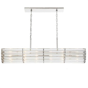Azalea Valley - 6 Light Linear Chandelier in Traditional and Contemporary Style - 48 Inches Wide by 6.79 Inches High - 1147458