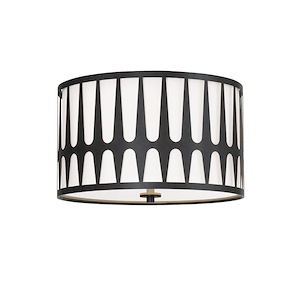 Romney Acres - 3 Light Flush Mount In Modern and Contemporary Style-10.37 Inches Tall and 18 Inches Wide - 1145223