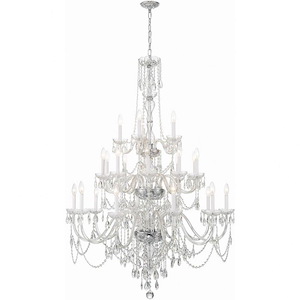Lindsay Quadrant - 25 Light Chandelier In Traditional Style-61 Inches Tall and 45 Inches Wide - 1281282