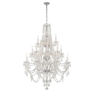 Lindsay Quadrant - 20 Light Chandelier In Traditional Style-52.5 Inches Tall and 37 Inches Wide - 1281284
