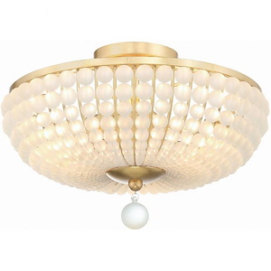 Glencoe Ridings - 3 Light Flush Mount-10.25 Inches Tall and 15.75 Inches Wide - 1281009