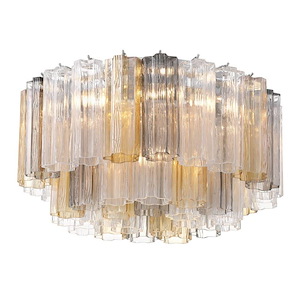 Somerville Lawn - 7 Light Flush Mount-11.75 Inch Tall and 22.25 Inch Wide - 1382653